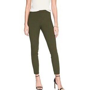 Banana Republic Devon Olive Green Stretch Slim Mid Rise Ankle Pants 8